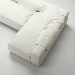 Decotique Modulsoffor|Hörnsoffor & Divansoffor-Grand Loungesoffa 3-Sits öppet avslut Vänster Minetyg, Sandshell Beige