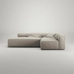 Decotique Modulsoffor|Hörnsoffor & Divansoffor-Grand Loungesoffa 3-Sits öppet avslut Vänster Minetyg, Sandshell Beige