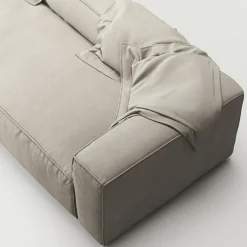 Grand 3-Sitssoffa Bouclétyg, Clay Beige