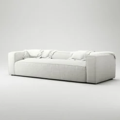 Grand 3-Sitssoffa Bouclétyg, Clay Beige