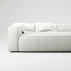 Grand 3-Sitssoffa Bouclétyg, Clay Beige