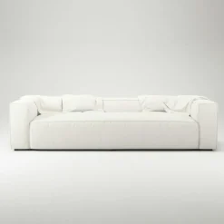 Grand 3-Sitssoffa Bouclétyg, Clay Beige