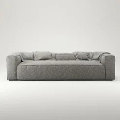 Grand 3-Sitssoffa Bouclétyg, Clay Beige