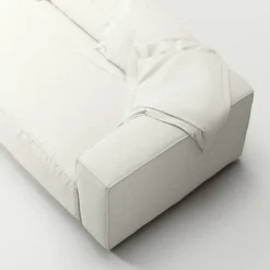 Grand 3-Sitssoffa Bouclétyg, Clay Beige