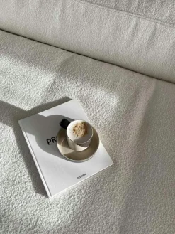 Grand 3-Sitssoffa Bouclétyg, Clay Beige