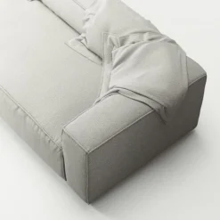 Grand 3-Sitssoffa Bouclétyg, Clay Beige