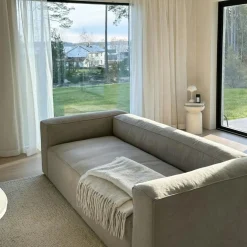 Grand 3-Sitssoffa Bouclétyg, Clay Beige