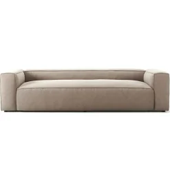 Grand 3-Sitssoffa Bouclétyg, Clay Beige