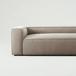 Grand 3-Sitssoffa Bouclétyg, Clay Beige