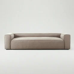 Grand 3-Sitssoffa Bouclétyg, Clay Beige