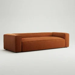 Grand 3-Sitssoffa Bouclétyg, Clay Beige