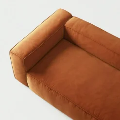 Grand 3-Sitssoffa Bouclétyg, Clay Beige