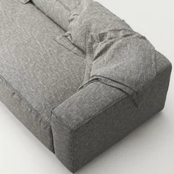 Grand 3-Sitssoffa Bouclétyg, Clay Beige