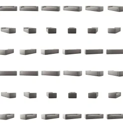 Grand 3-Sitssoffa Bouclétyg, Clay Beige