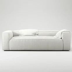 Grand 2-Sitssoffa Bouclétyg, Clay Beige