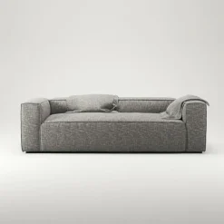 Grand 2-Sitssoffa Bouclétyg, Clay Beige