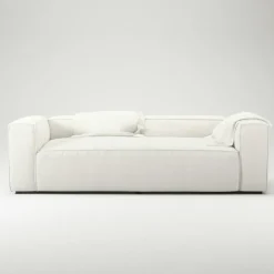 Grand 2-Sitssoffa Bouclétyg, Clay Beige