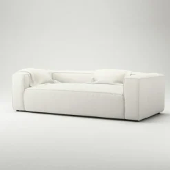 Grand 2-Sitssoffa Bouclétyg, Clay Beige