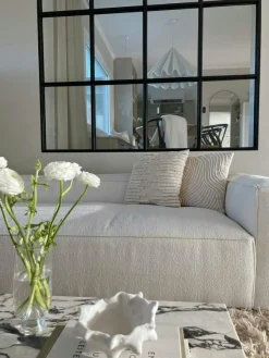 Grand 2-Sitssoffa Bouclétyg, Clay Beige