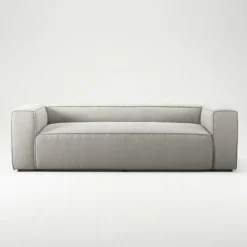 Grand 2-Sitssoffa Bouclétyg, Clay Beige