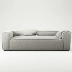 Grand 2-Sitssoffa Bouclétyg, Clay Beige