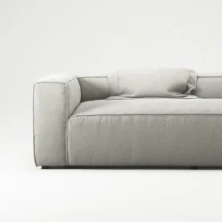 Grand 2-Sitssoffa Bouclétyg, Clay Beige