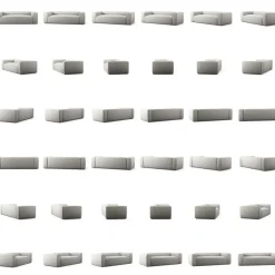 Grand 2-Sitssoffa Bouclétyg, Clay Beige