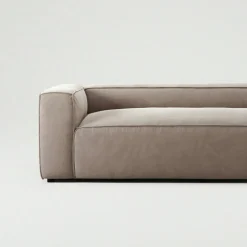 Grand 2-Sitssoffa Bouclétyg, Clay Beige