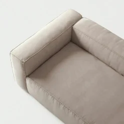 Grand 2-Sitssoffa Bouclétyg, Clay Beige