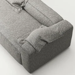 Grand 2-Sitssoffa Bouclétyg, Clay Beige