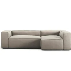 Decotique Modulsoffor|Hörnsoffor & Divansoffor-Grand 3-Sitssoffa Divan Höger Minetyg, Sandshell Beige
