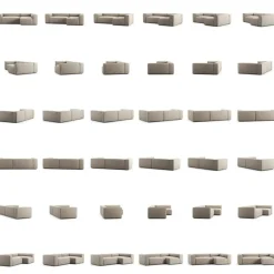 Decotique Modulsoffor|Hörnsoffor & Divansoffor-Grand 3-Sitssoffa Divan Höger Minetyg, Sandshell Beige