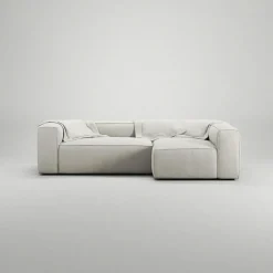 Decotique Modulsoffor|Hörnsoffor & Divansoffor-Grand 3-Sitssoffa Divan Höger Minetyg, Sandshell Beige