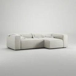 Decotique Modulsoffor|Hörnsoffor & Divansoffor-Grand 3-Sitssoffa Divan Höger Minetyg, Sandshell Beige