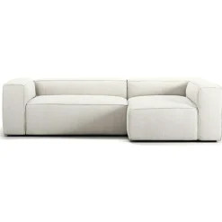 Decotique Modulsoffor|Hörnsoffor & Divansoffor-Grand 3-Sitssoffa Divan Höger Minetyg, Sandshell Beige