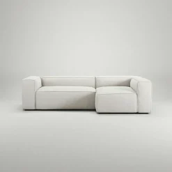 Decotique Modulsoffor|Hörnsoffor & Divansoffor-Grand 3-Sitssoffa Divan Höger Minetyg, Sandshell Beige