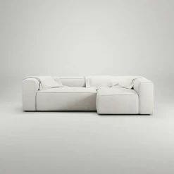 Decotique Modulsoffor|Hörnsoffor & Divansoffor-Grand 3-Sitssoffa Divan Höger Minetyg, Sandshell Beige