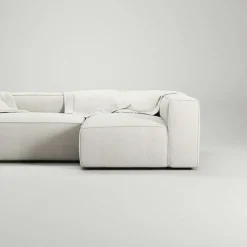 Decotique Modulsoffor|Hörnsoffor & Divansoffor-Grand 3-Sitssoffa Divan Höger Minetyg, Sandshell Beige