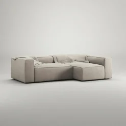 Decotique Modulsoffor|Hörnsoffor & Divansoffor-Grand 3-Sitssoffa Divan Höger Minetyg, Sandshell Beige