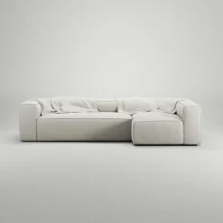 Decotique Modulsoffor|Hörnsoffor & Divansoffor-Grand 4-Sitssoffa Divan Höger Minetyg, Sandshell Beige