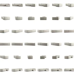 Decotique Modulsoffor|Hörnsoffor & Divansoffor-Grand 4-Sitssoffa Divan Höger Minetyg, Sandshell Beige