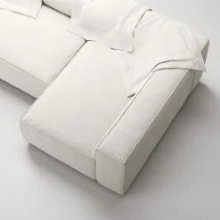 Decotique Modulsoffor|Hörnsoffor & Divansoffor-Grand 4-Sitssoffa Divan Höger Minetyg, Sandshell Beige