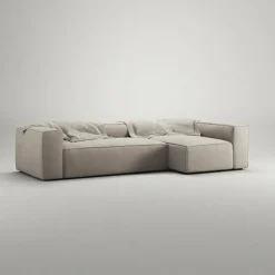 Decotique Modulsoffor|Hörnsoffor & Divansoffor-Grand 4-Sitssoffa Divan Höger Minetyg, Sandshell Beige