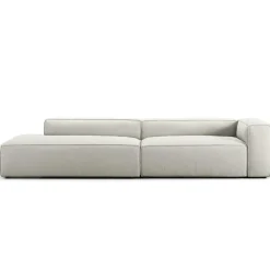 Grand 3-Sitssoffa öppet avslut Vänster Minetyg, Sandshell Beige