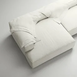 Decotique Modulsoffor|Hörnsoffor & Divansoffor-Grand 5-Sitssoffa öppet avslut Höger Minetyg, Sandshell Beige