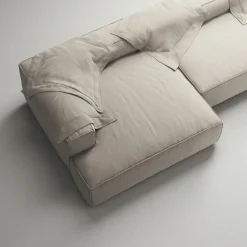 Decotique Modulsoffor|Hörnsoffor & Divansoffor-Grand 5-Sitssoffa öppet avslut Höger Minetyg, Sandshell Beige