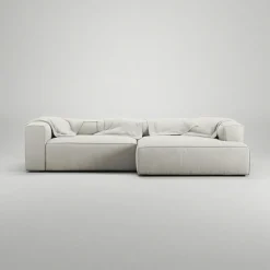 Decotique Modulsoffor|Hörnsoffor & Divansoffor-Grand 3-Sitssoffa schäslong Höger Minetyg, Sandshell Beige