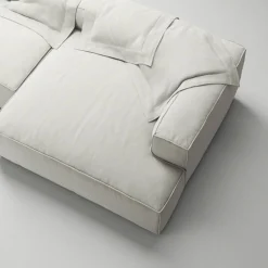 Decotique Modulsoffor|Hörnsoffor & Divansoffor-Grand 3-Sitssoffa schäslong Höger Minetyg, Sandshell Beige