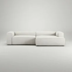 Decotique Modulsoffor|Hörnsoffor & Divansoffor-Grand 3-Sitssoffa schäslong Höger Minetyg, Sandshell Beige