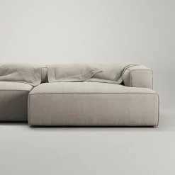 Decotique Modulsoffor|Hörnsoffor & Divansoffor-Grand 3-Sitssoffa schäslong Höger Minetyg, Sandshell Beige